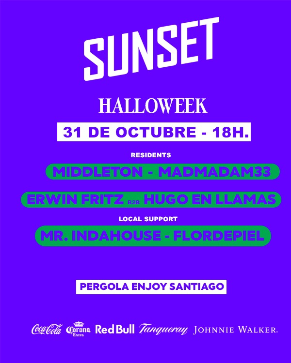 SUNSET Sábado 31 oct