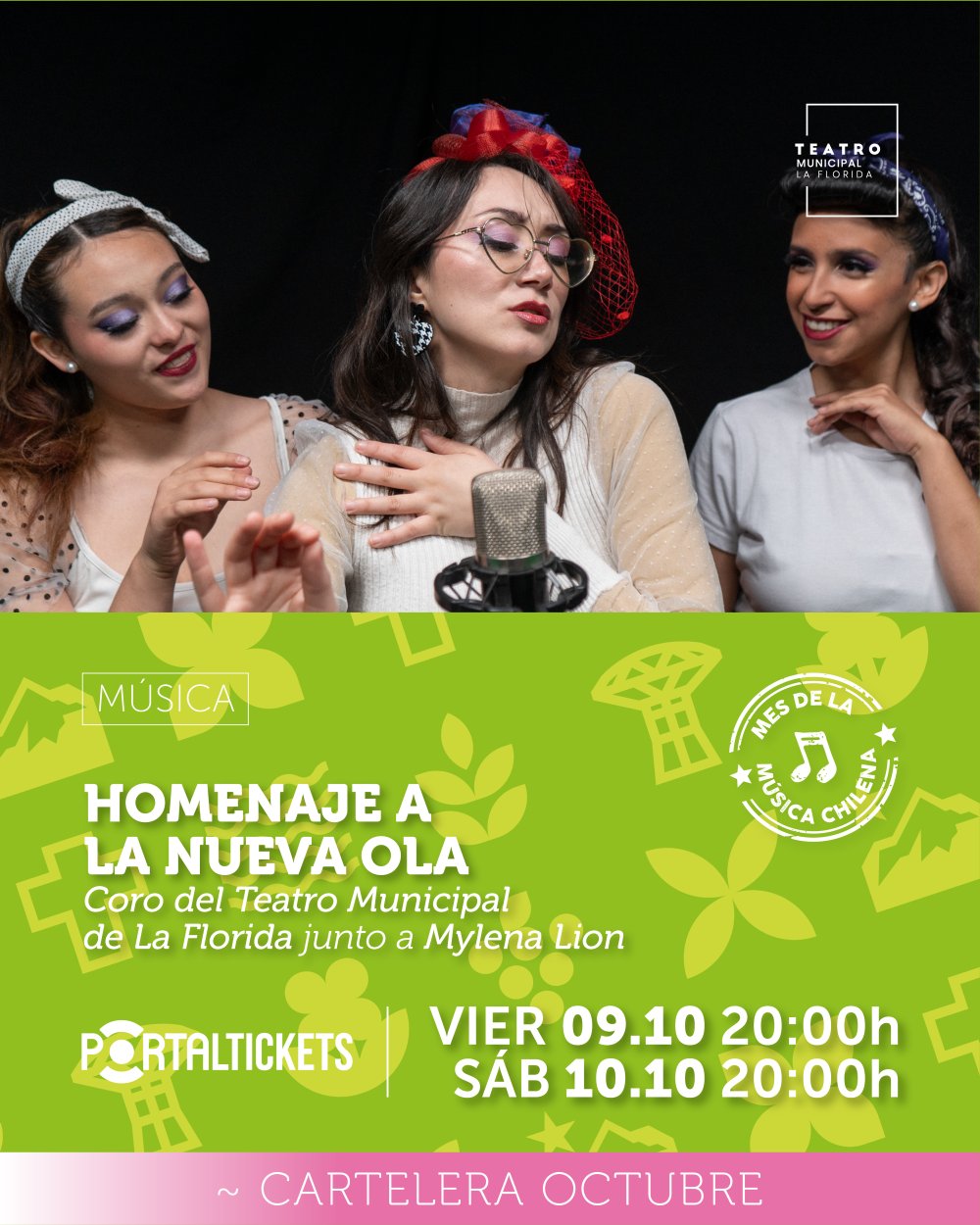 Homenaje A La Nueva Ola - Viernes 09 De Octubre En Teatro Municipal De La Florida