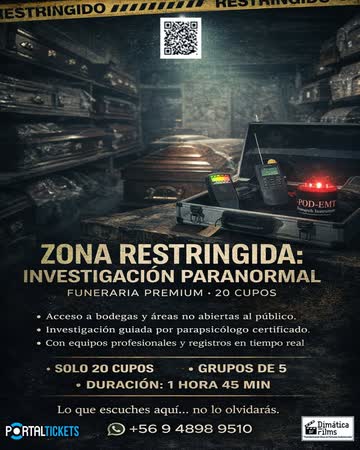 Tour Nocturno: Zona Restringida – Experiencia Paranormal Premium Funeraria Carrasco Hermanos - Sabado 11 De Julio Del 2026 - 23:30 Horas