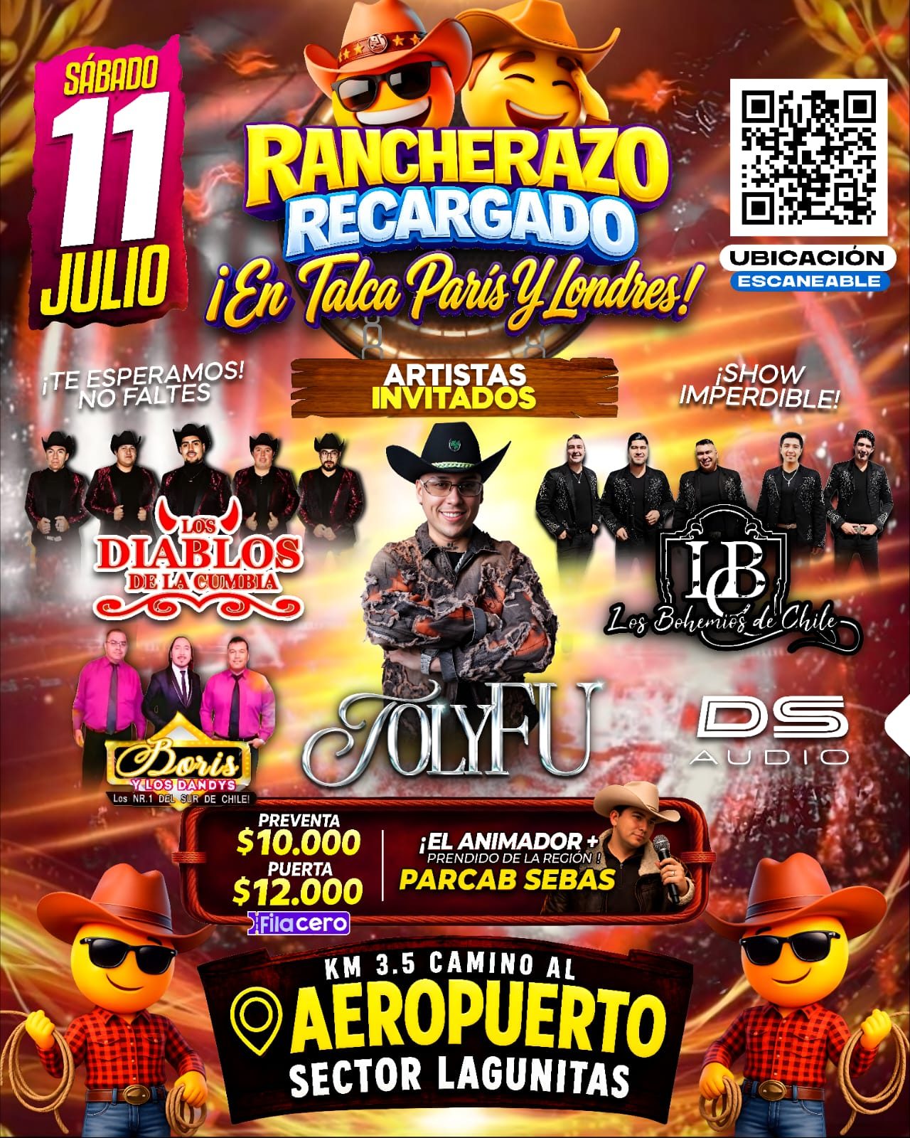 Rancherazo Recargado en Talca, Paris y Londres